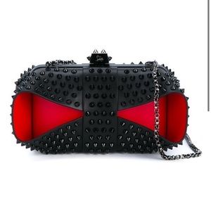 Christian Louboutin Grandotto Spike Leather Clutch
